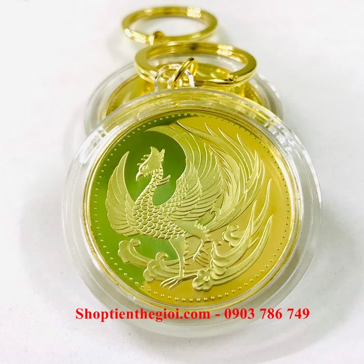 Móc khóa xu Con Phụng Hoàng Nhật Bản - SP005257